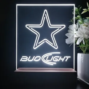 Dallas Cowboys Bud Light 2 LED Desk Light