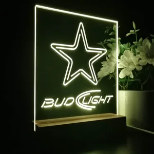 Dallas Cowboys Bud Light 2 LED Desk Light