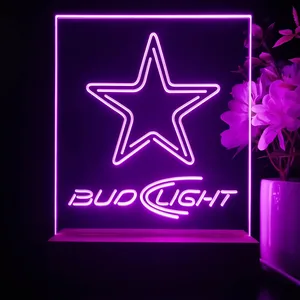 Dallas Cowboys Bud Light 2 LED Desk Light