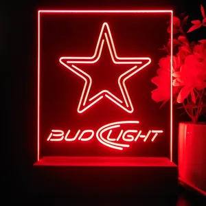 Dallas Cowboys Bud Light 2 LED Desk Light