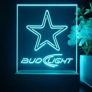 Dallas Cowboys Bud Light 2 LED Desk Light