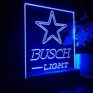Dallas Cowboys Busch Light LED Desk Light