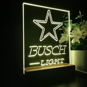Dallas Cowboys Busch Light LED Desk Light