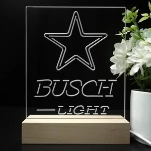 Dallas Cowboys Busch Light LED Desk Light