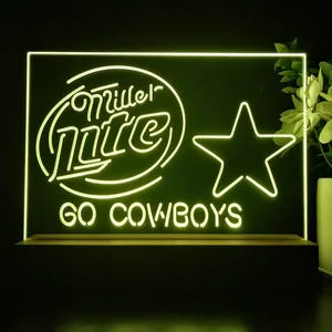 Dallas Cowboys Miller Lite LED Desk Light