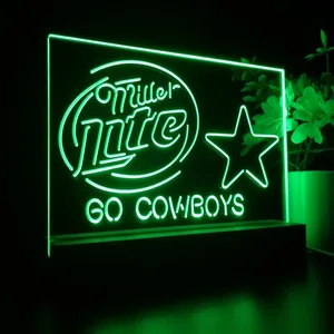 Dallas Cowboys Miller Lite LED Desk Light