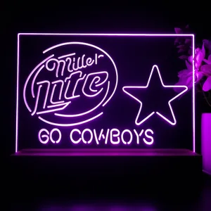 Dallas Cowboys Miller Lite LED Desk Light