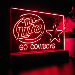 Dallas Cowboys Miller Lite LED Desk Light