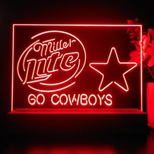 Dallas Cowboys Miller Lite LED Desk Light