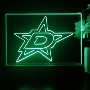 Dallas Stars Logo 1 LED Desk Light