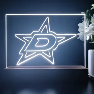 Dallas Stars Logo 1 LED Desk Light