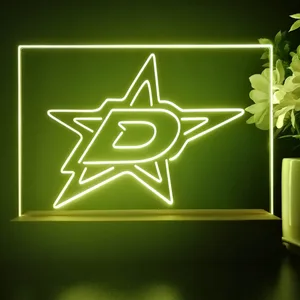 Dallas Stars Logo 1 LED Desk Light