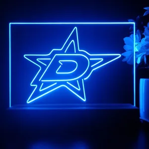 Dallas Stars Logo 1 LED Desk Light