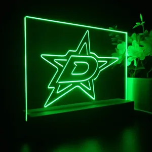 Dallas Stars Logo 1 LED Desk Light