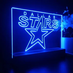 Dallas Stars Logo 2 LED Desk Light - Legacy Edition
