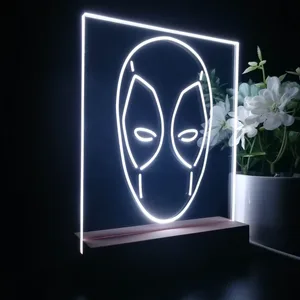 Deadpool Face LED Desk Light