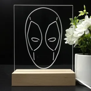 Deadpool Face LED Desk Light