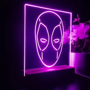 Deadpool Face LED Desk Light