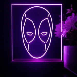 Deadpool Face LED Desk Light