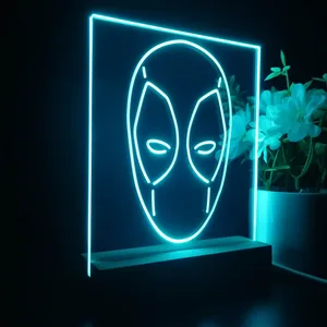 Deadpool Face LED Desk Light
