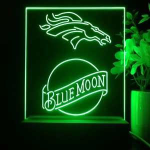 Denver Broncos Blue Moon LED Desk Light