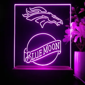 Denver Broncos Blue Moon LED Desk Light