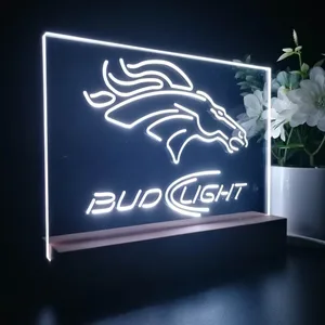 Denver Broncos Bud Light 2 LED Desk Light