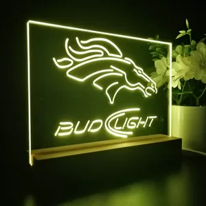 Denver Broncos Bud Light 2 LED Desk Light