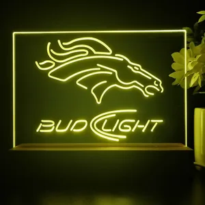 Denver Broncos Bud Light 2 LED Desk Light