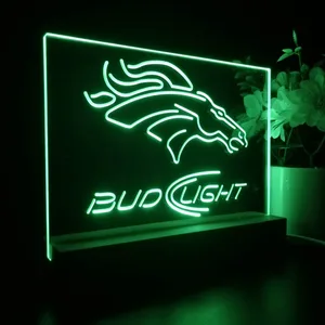 Denver Broncos Bud Light 2 LED Desk Light
