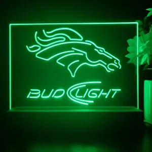 Denver Broncos Bud Light 2 LED Desk Light