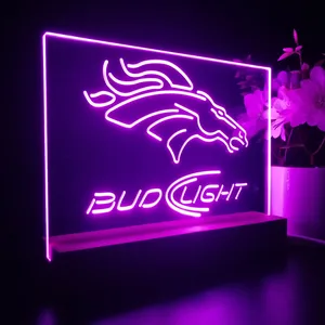 Denver Broncos Bud Light 2 LED Desk Light