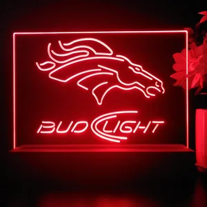 Denver Broncos Bud Light 2 LED Desk Light