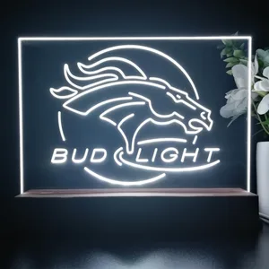 Denver Broncos Bud Light LED Desk Light