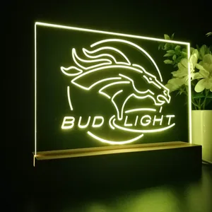 Denver Broncos Bud Light LED Desk Light