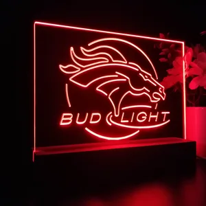 Denver Broncos Bud Light LED Desk Light