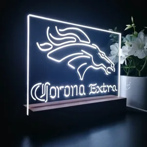 Denver Broncos Corona Extra LED Desk Light