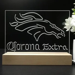 Denver Broncos Corona Extra LED Desk Light