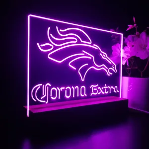 Denver Broncos Corona Extra LED Desk Light