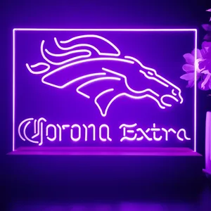 Denver Broncos Corona Extra LED Desk Light