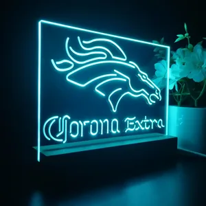 Denver Broncos Corona Extra LED Desk Light