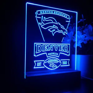 Denver Broncos EST 1960 LED Desk Light