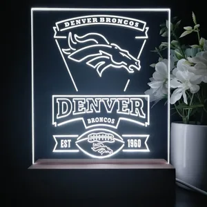 Denver Broncos EST 1960 LED Desk Light