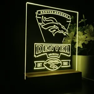 Denver Broncos EST 1960 LED Desk Light
