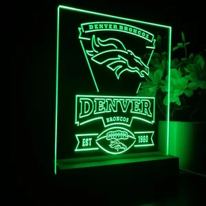 Denver Broncos EST 1960 LED Desk Light