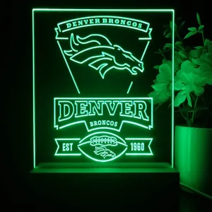 Denver Broncos EST 1960 LED Desk Light