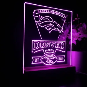 Denver Broncos EST 1960 LED Desk Light