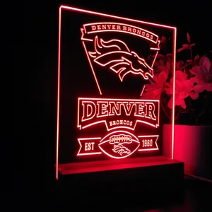 Denver Broncos EST 1960 LED Desk Light