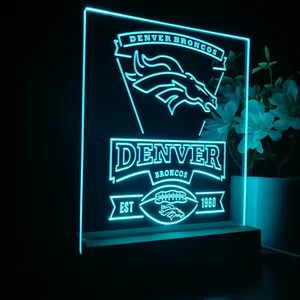 Denver Broncos EST 1960 LED Desk Light