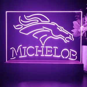 Denver Broncos Michelob LED Desk Light